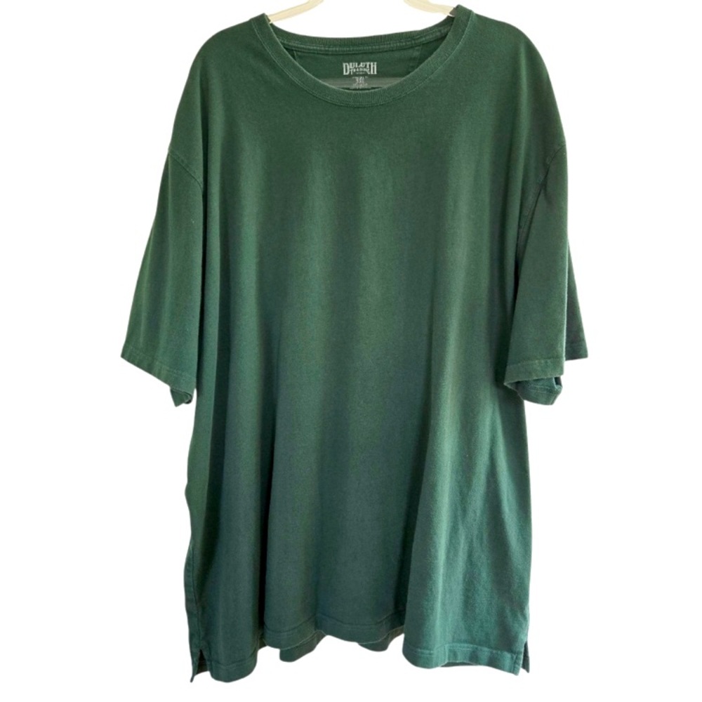Duluth Trading Co Longtail T-Shirt Men's Size 3XL Dark Green Cotton